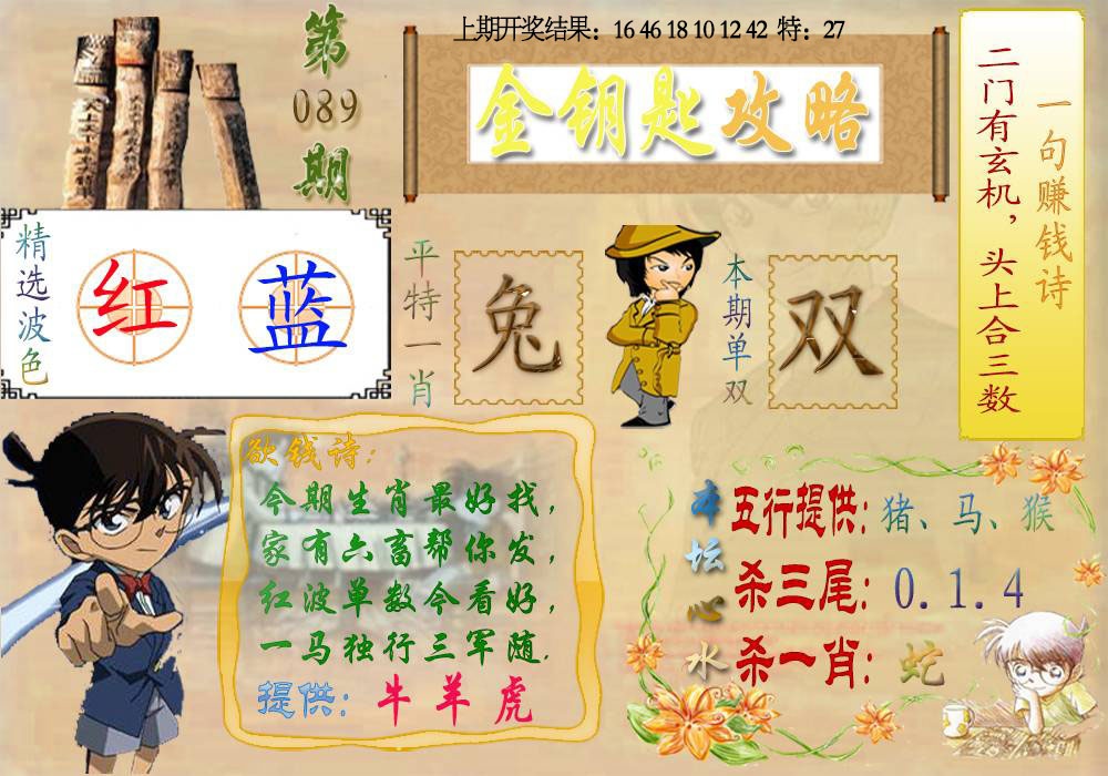 089期《金钥匙攻略》[图]